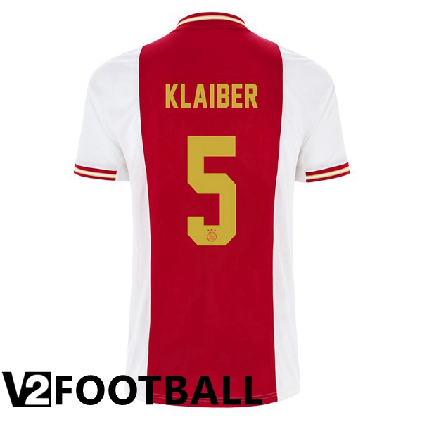 AFC Ajax (Klaiber 5) Home Shirts White Red 2022 2023
