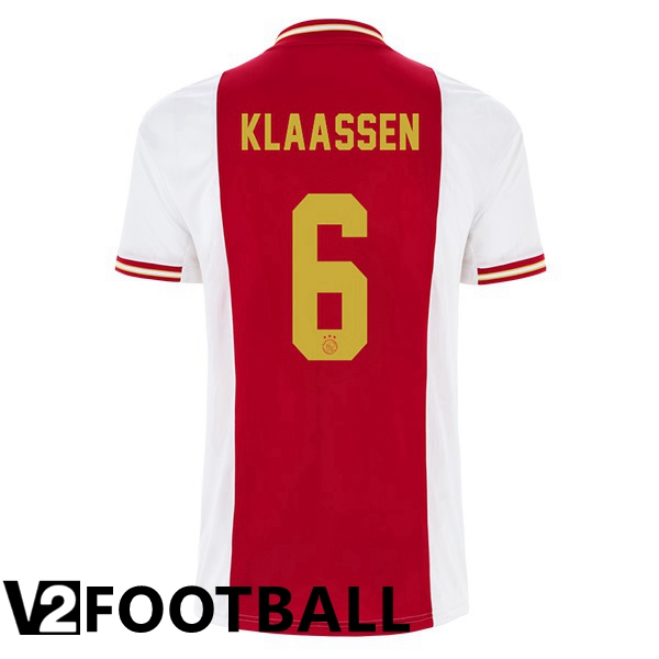 AFC Ajax (Klaassen 6) Home Shirts White Red 2022 2023