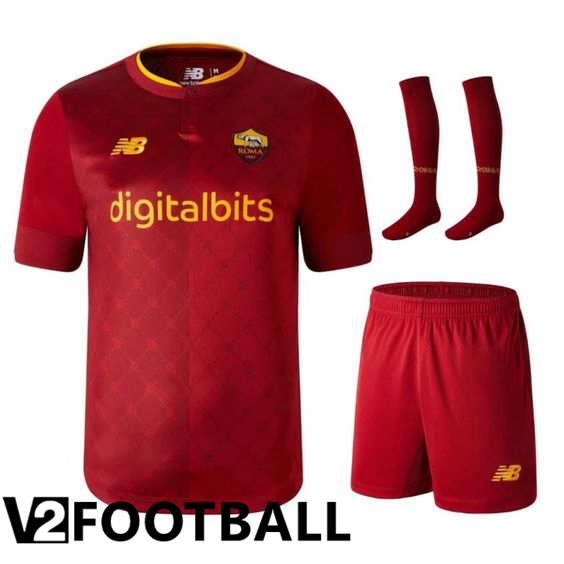 AS Roma Home Shirts (Shorts + Sock) 2022/2023