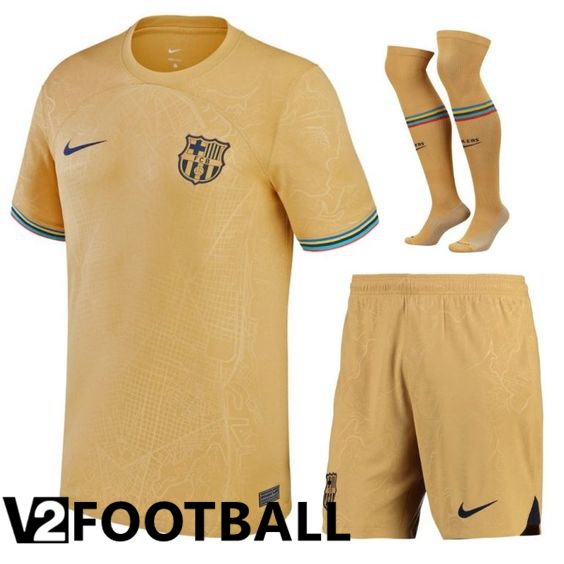 FC Barcelona Away Shirts (Shorts + Sock) 2022/2023