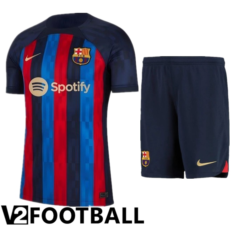 FC Barcelona Home Shirts + Shorts Blue 2022/2023