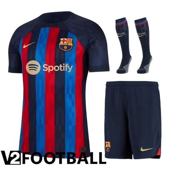 FC Barcelona Home Shirts (Shorts + Sock) Blue 2022/2023