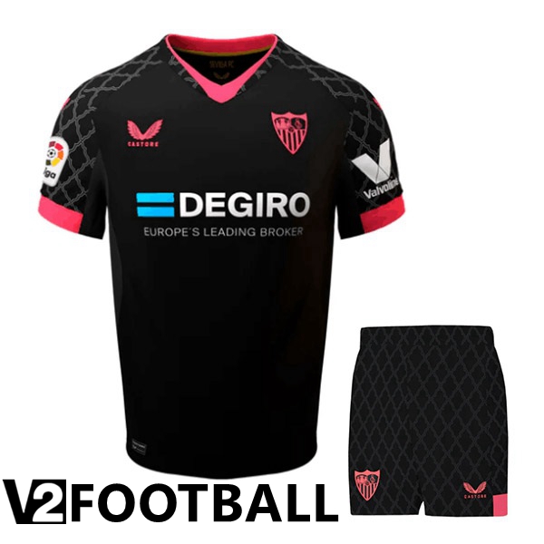 Sevilla FC Kids Third Shirts Black 2022/2023