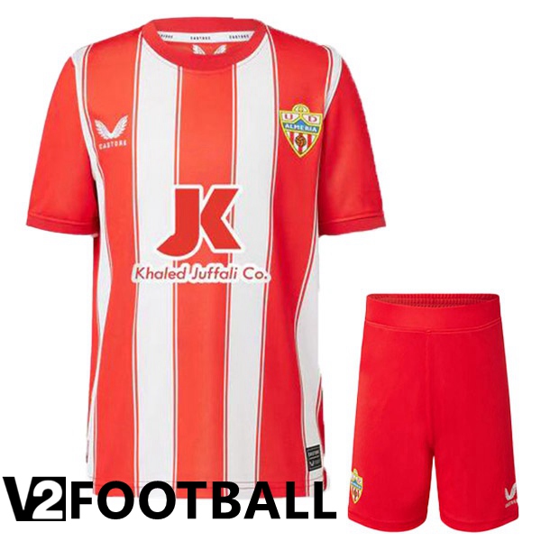 UD Almeria Kids Home Shirts Red White 2022/2023