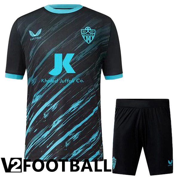 UD Almeria Kids Away Shirts Black Blue 2022/2023
