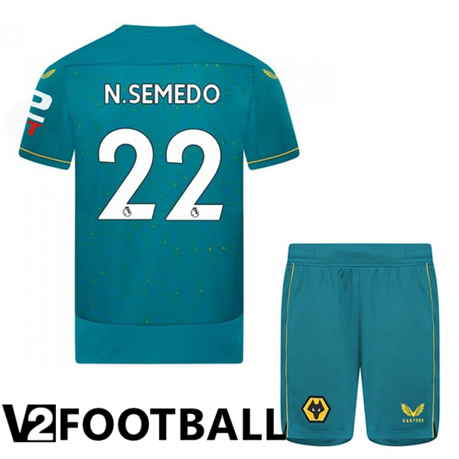Wolves (N. SEMEDO 22) Kids Away Shirts 2022/2023