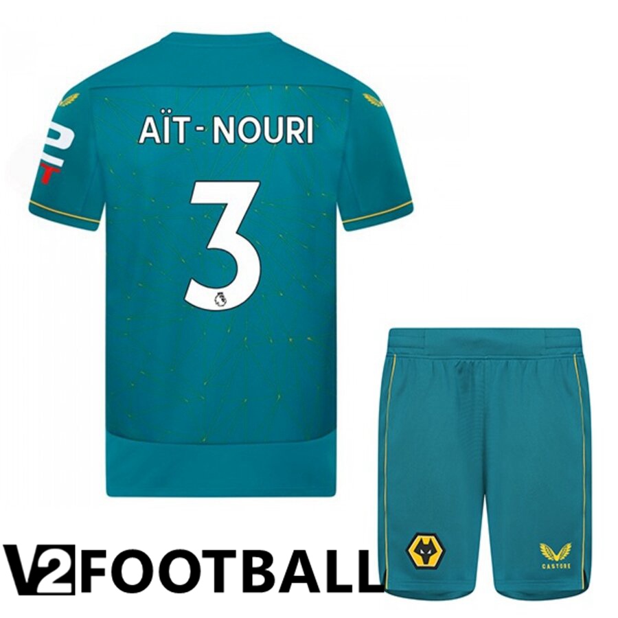 Wolves (AIT-NOURI 3) Kids Away Shirts 2022/2023