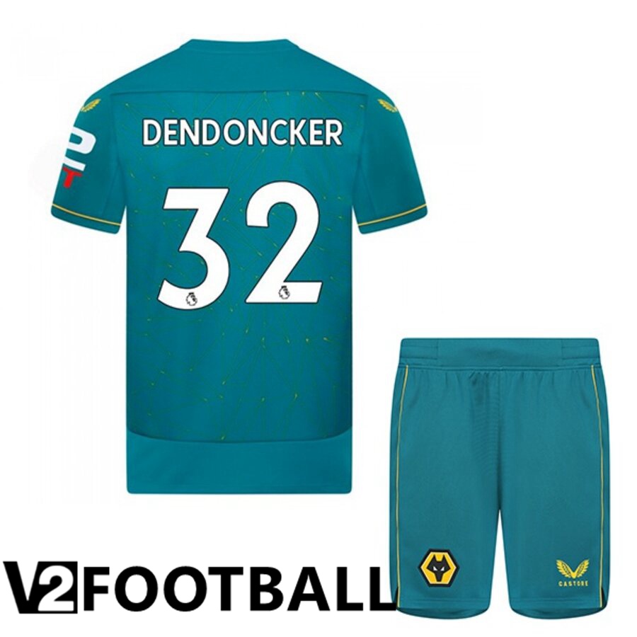 Wolves (DENDONCKER 32) Kids Away Shirts 2022/2023