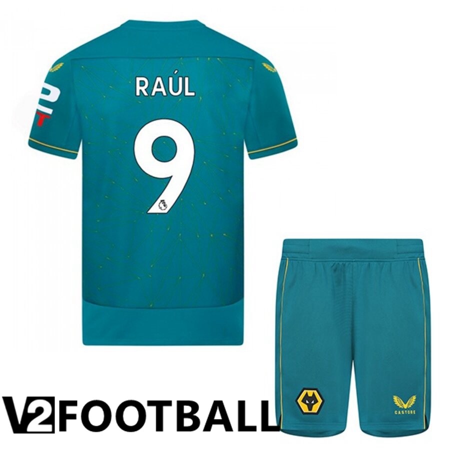 Wolves (RAUL 9) Kids Away Shirts 2022/2023