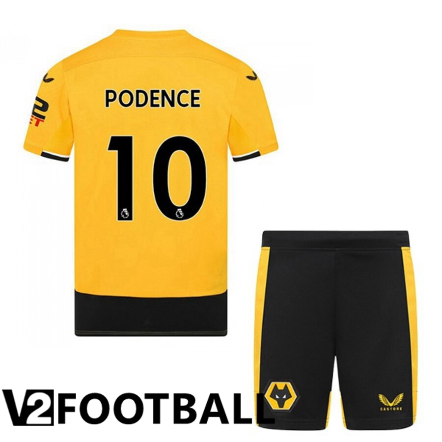 Wolves (PODENCE 10) Kids Home Shirts 2022/2023