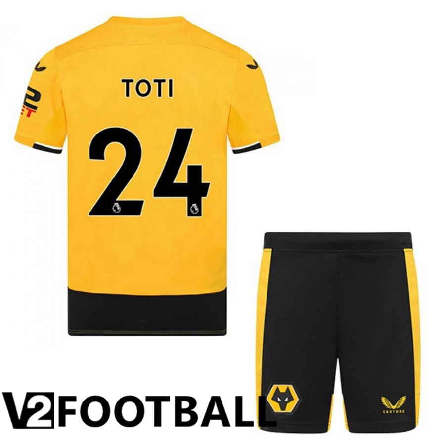 Wolves (TOTI 24) Kids Home Shirts 2022/2023