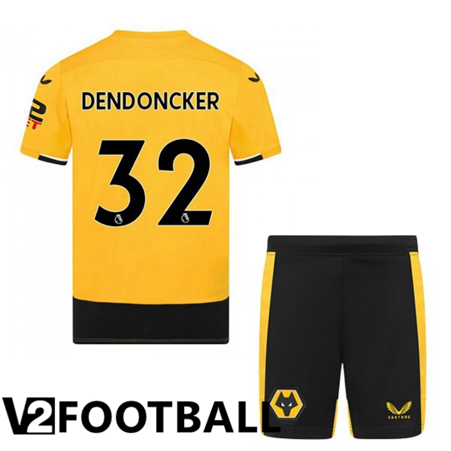 Wolves (DENDONCKER 32) Kids Home Shirts 2022/2023