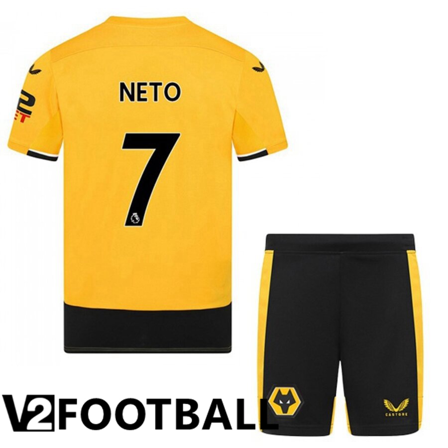 Wolves (NETO 7) Kids Home Shirts 2022/2023