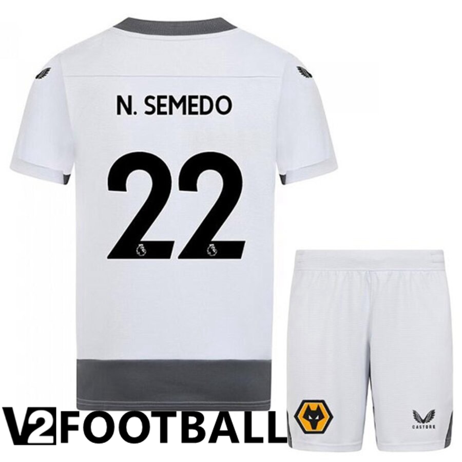 Wolves (N. SEMEDO 22) Kids Third Shirts 2022/2023