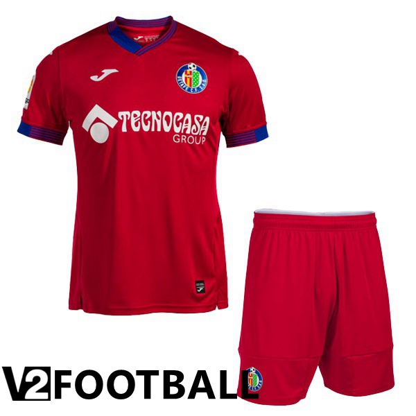FC Getafe CF Kids Away Shirts Red 2022 2023