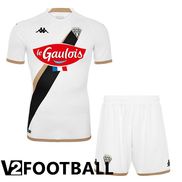 Angers SCO Kids Away Shirts White 2022 2023