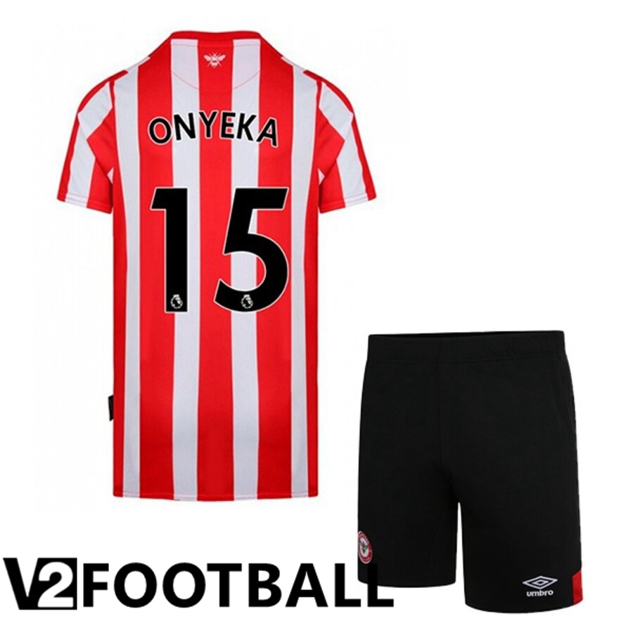 Brentford FC (ONYEKA 15) Kids Home Shirts 2022/2023