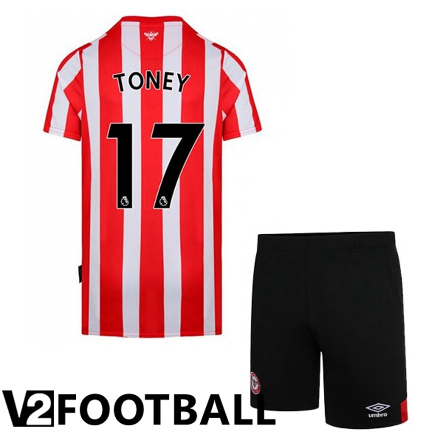 Brentford FC (TONEY 17) Away Shirts 2022/2023