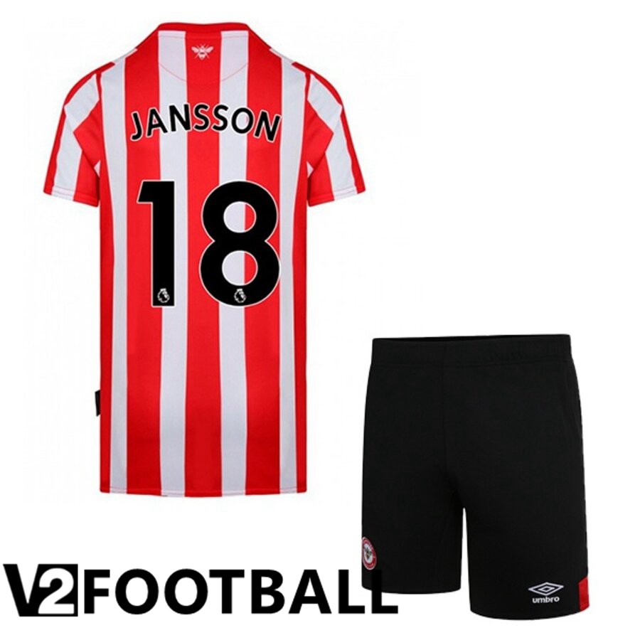 Brentford FC (JANSSON 18) Away Shirts 2022/2023