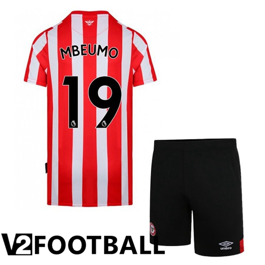 Brentford FC (MBEUMO 19) Kids Home Shirts 2022/2023