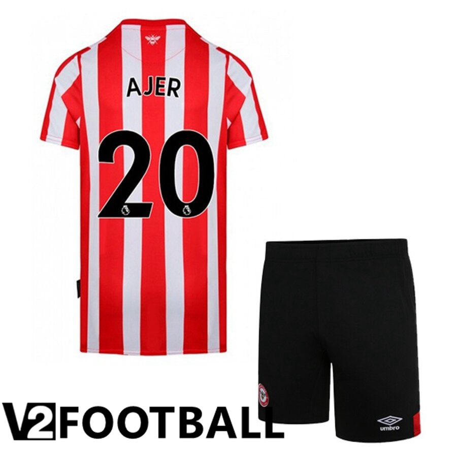 Brentford FC (AJER 20) Kids Home Shirts 2022/2023
