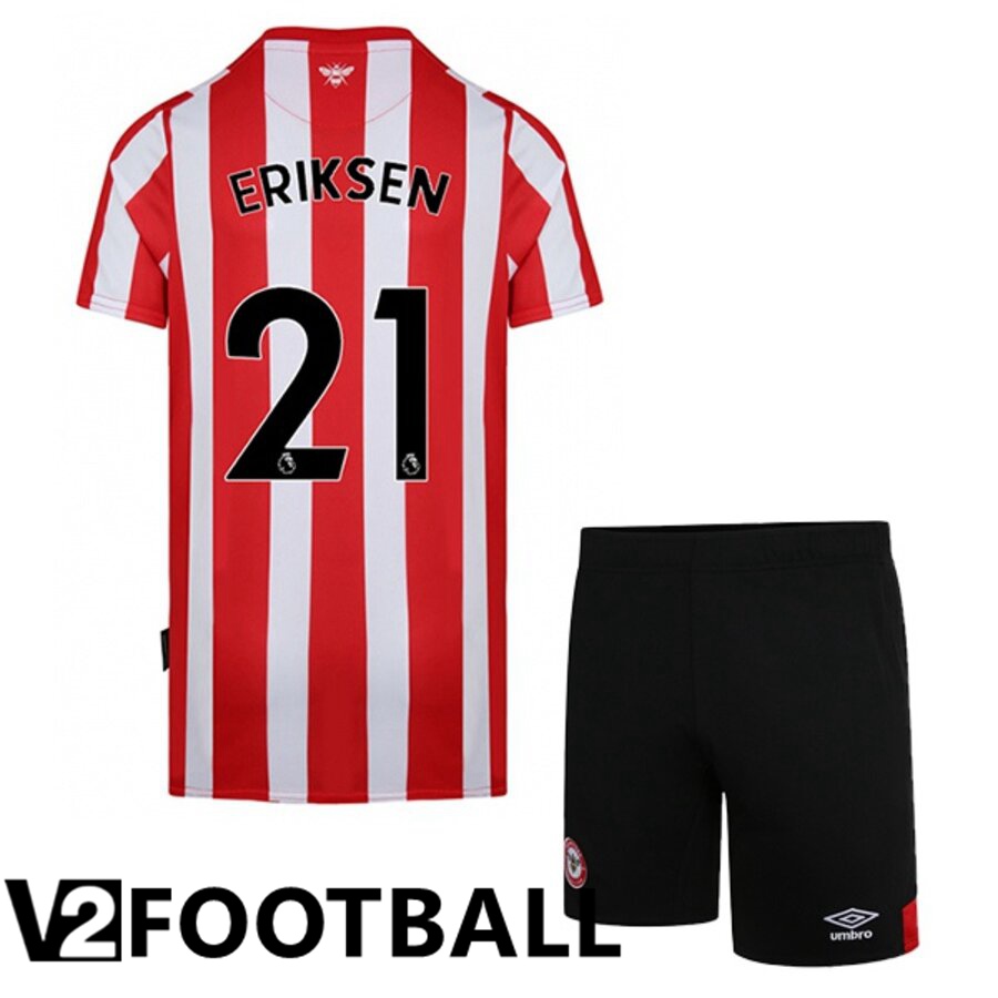 Brentford FC (ERIKSEN 21) Kids Home Shirts 2022/2023