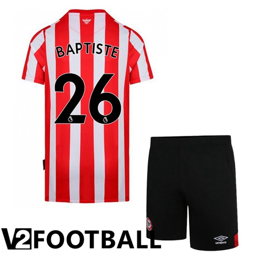 Brentford FC (BAPTISTE 26) Kids Home Shirts 2022/2023