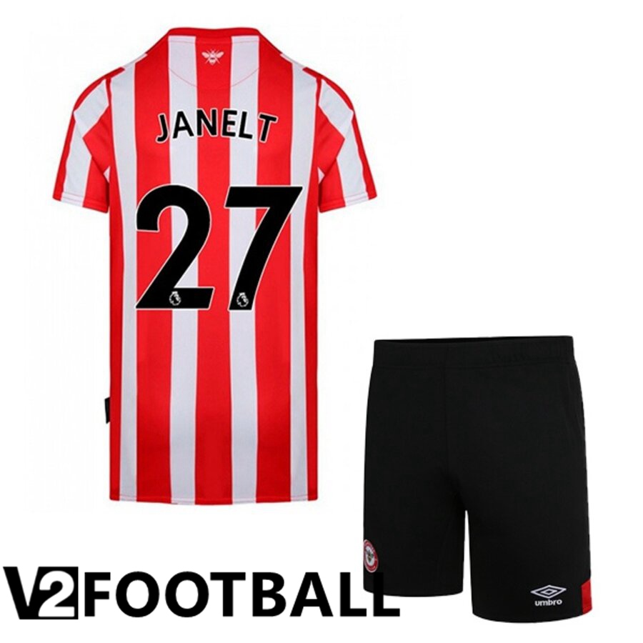 Brentford FC (JANELT 27) Kids Home Shirts 2022/2023