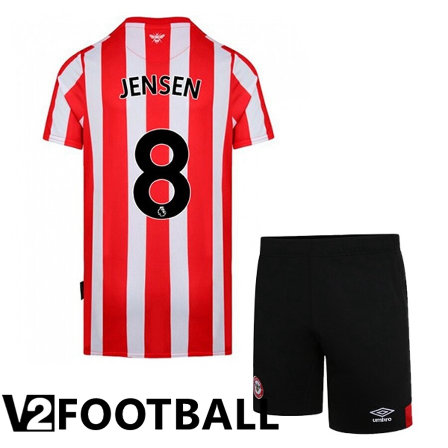 Brentford FC (JENSEN 8) Kids Home Shirts 2022/2023