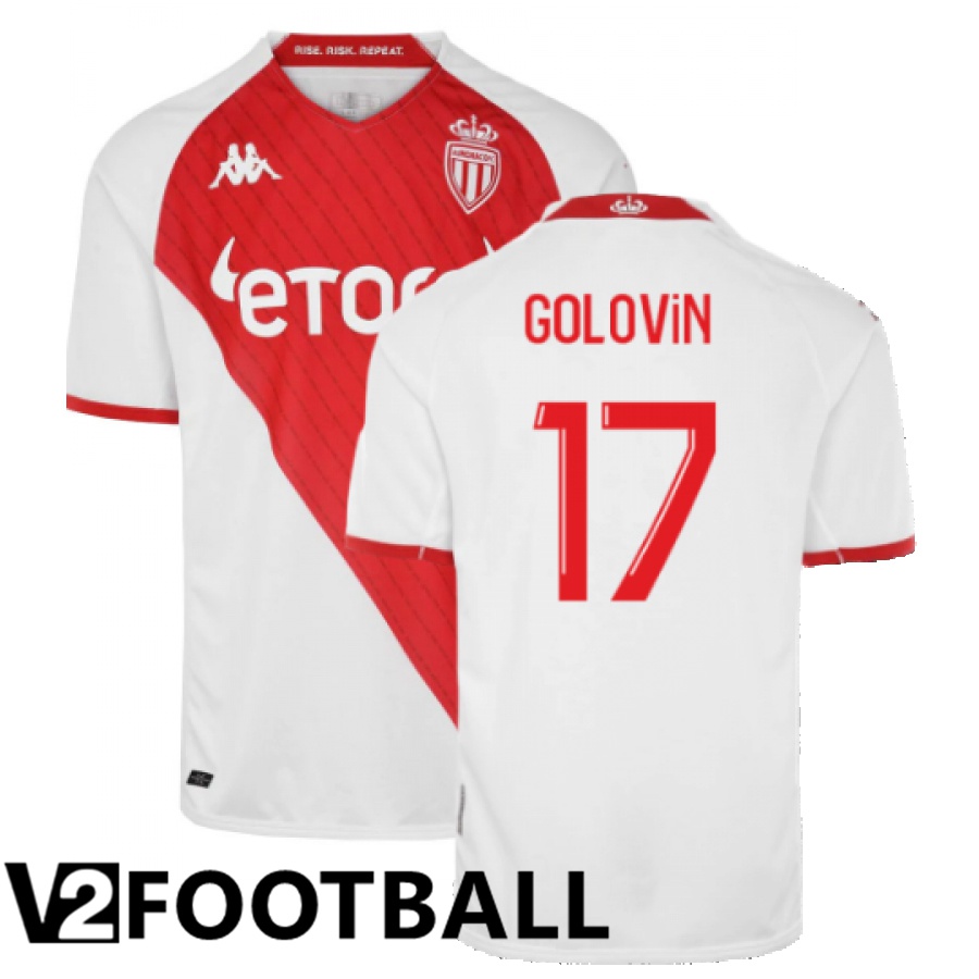 AS Monaco (Golovin 17) Home Shirts 2022/2023
