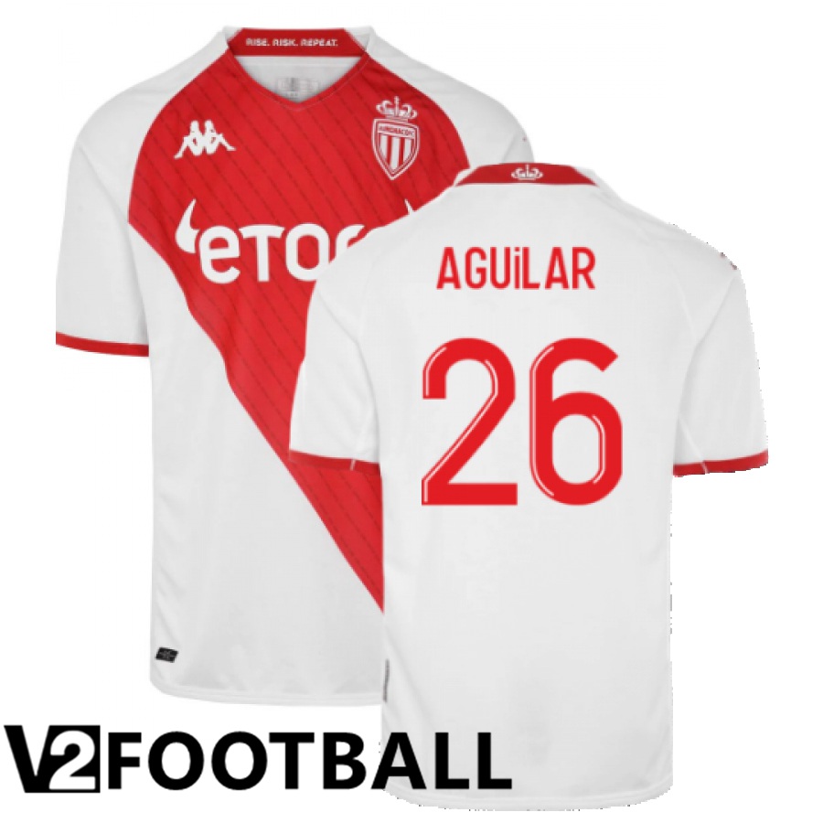 AS Monaco (Aguilar 26) Home Shirts 2022/2023