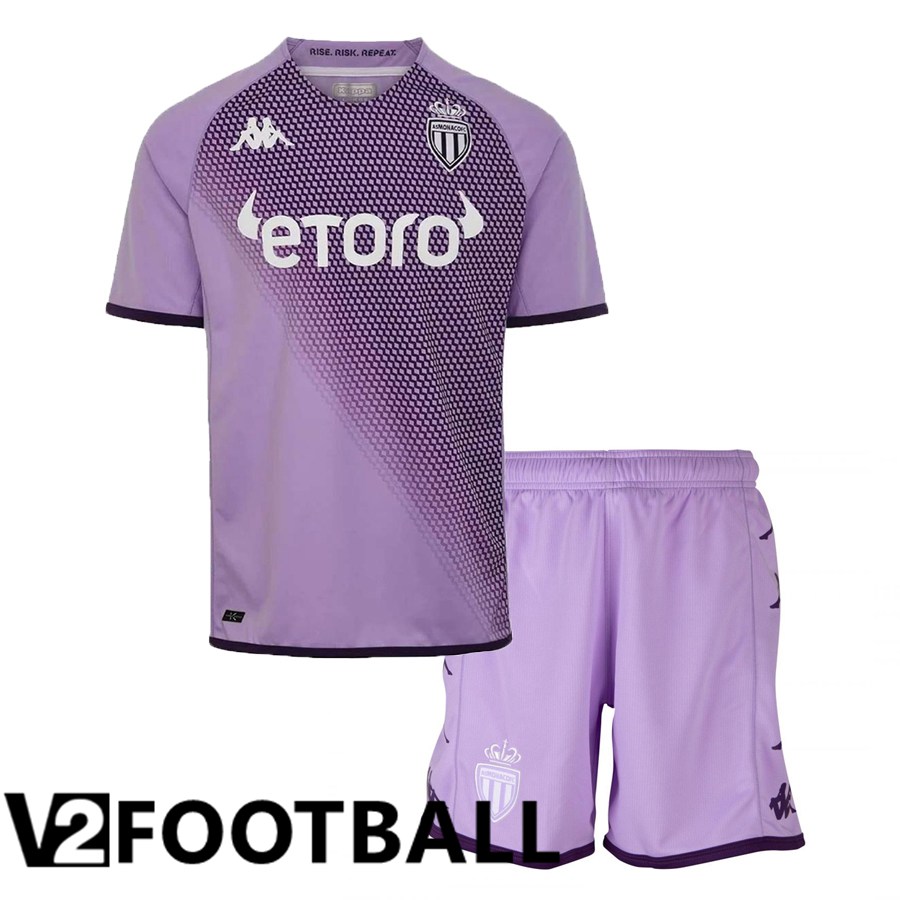 AS Monaco Kids Third Shirts 2022/2023
