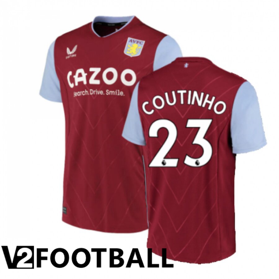 Aston Villa (COUTINHO 23) Home Shirts 2022/2023