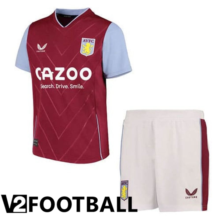 Aston Villa Kids Home Shirts 2022/2023