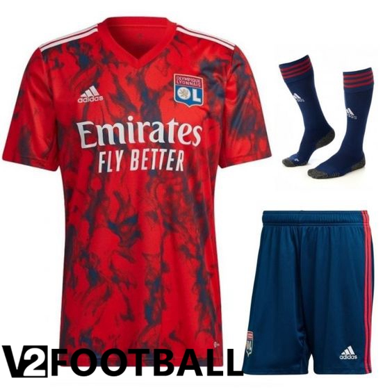 Olympique Lyon Away Shirts (Shorts + Sock) 2022/2023