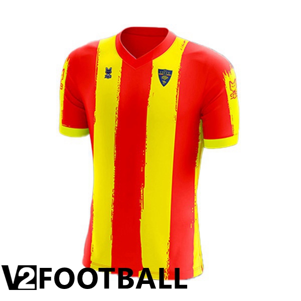 Lecce Home Shirts Red Yellow 2022 2023