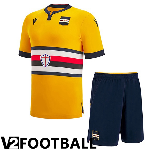 UC Sampdoria Kids Third Shirts Yellow 2022/2023
