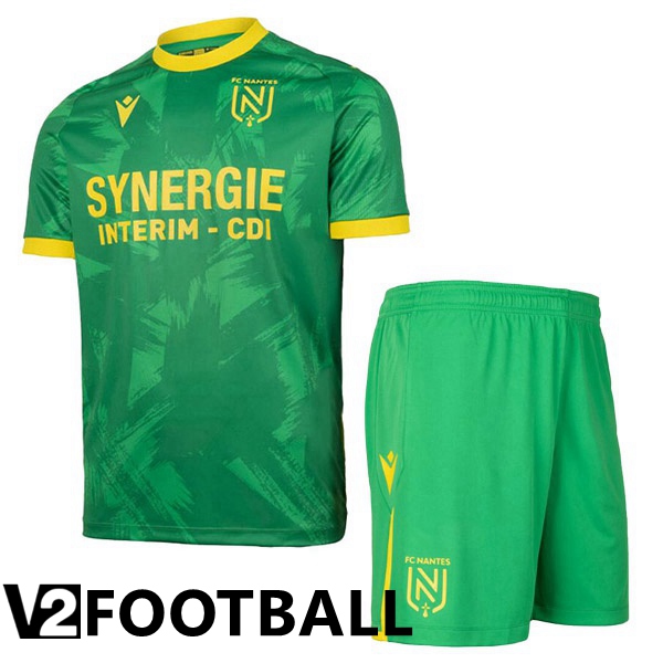 FC Nantes Kids Away Shirts Green 2022/2023