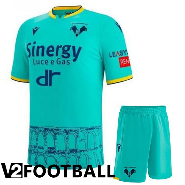 Hellas Verone Kids Third Shirts Green 2022/2023