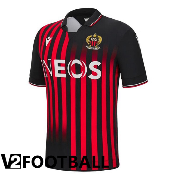 OGC Nice Home Shirts Red Black 2022 2023