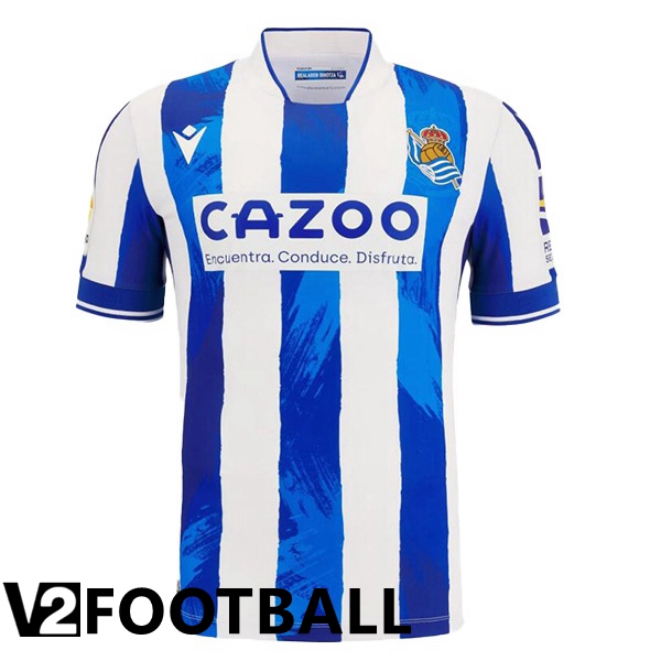 Real Sociedad Home Shirts Blue White 2022 2023