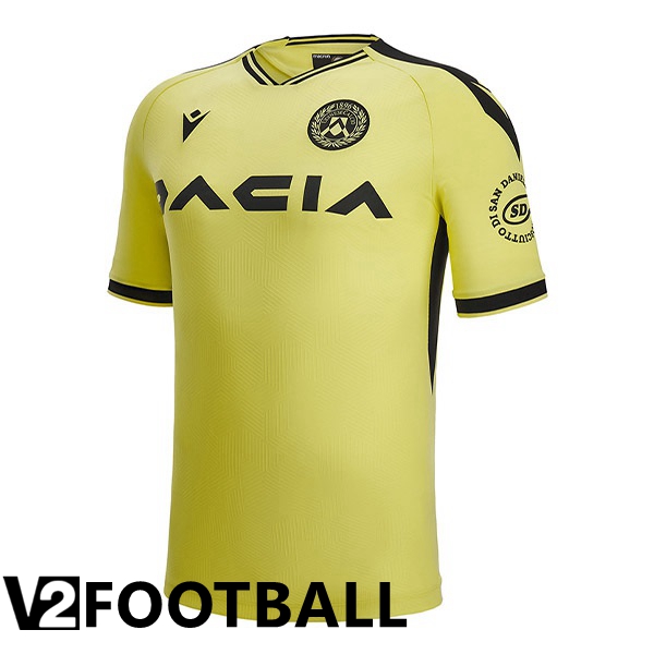 Udinese Calcio Away Shirts Black Yellow 2022/2023