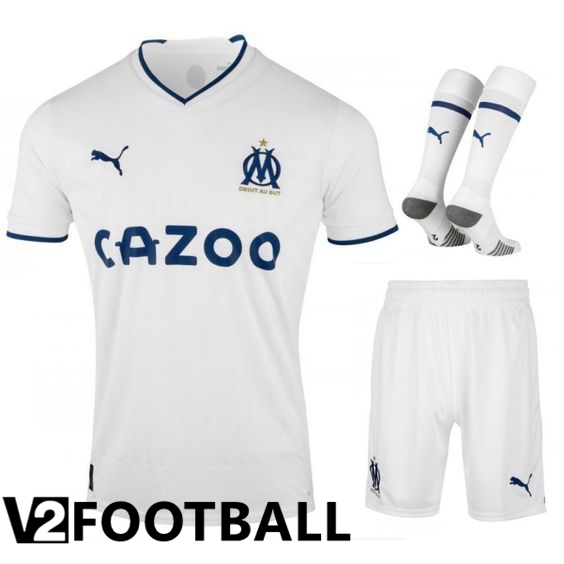 Olympique MarseilleHome Shirts (Shorts + Sock) 2022/2023