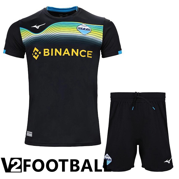 SS Lazio Kids Away Shirts Black 2022 2023