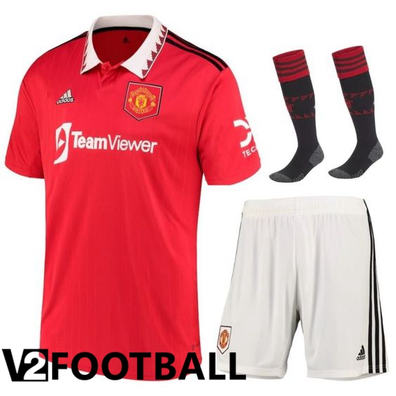 Manchester United Home Shirts (Shorts + Sock) 2022/2023