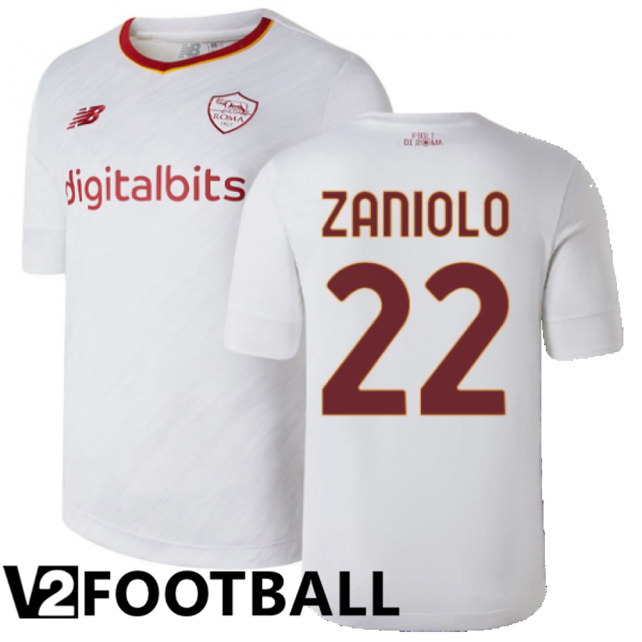 AS Roma (Zaniolo 22) Away Shirts 2022/2023