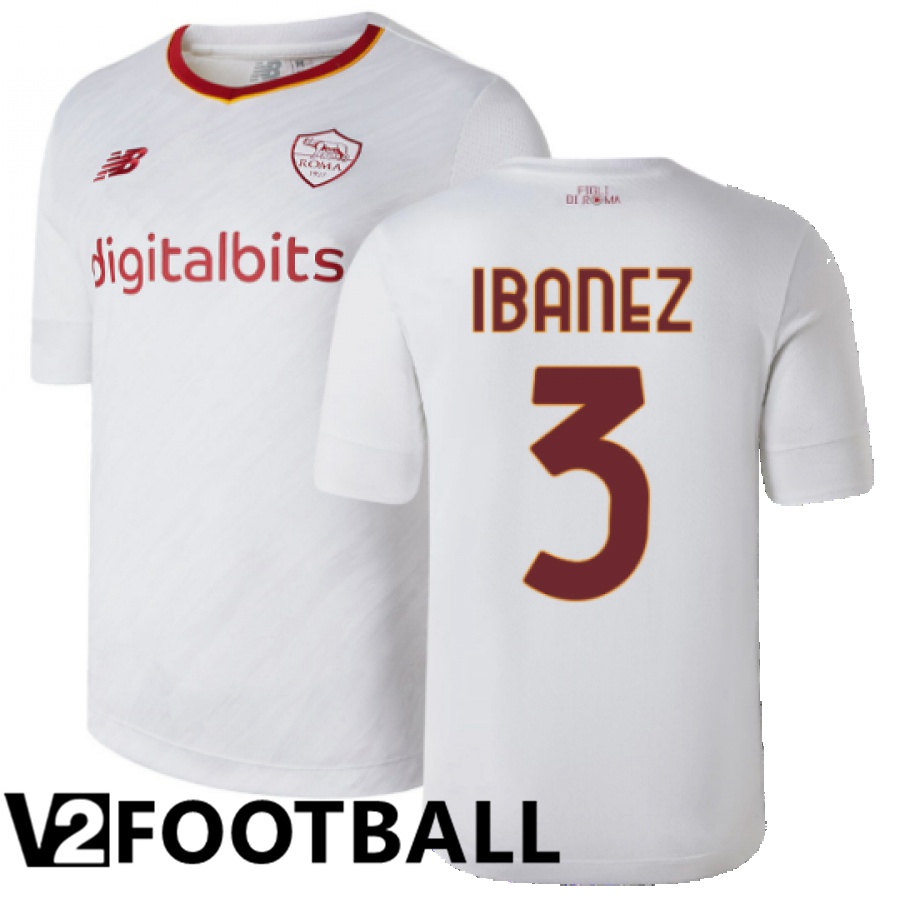 AS Roma (Ibanez 3) Away Shirts 2022/2023