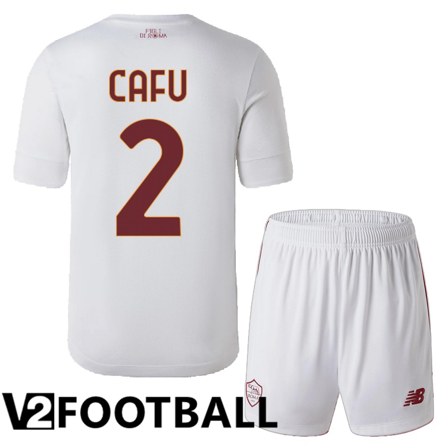 AS Roma (Cafu 2) Kids Away Shirts 2022/2023