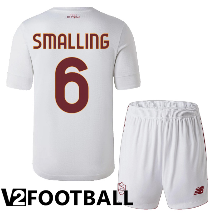 AS Roma (Smalling 6) Kids Away Shirts 2022/2023