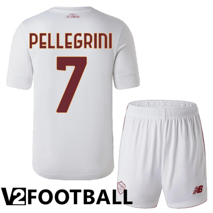 AS Roma (Pellegrini 7) Kids Away Shirts 2022/2023